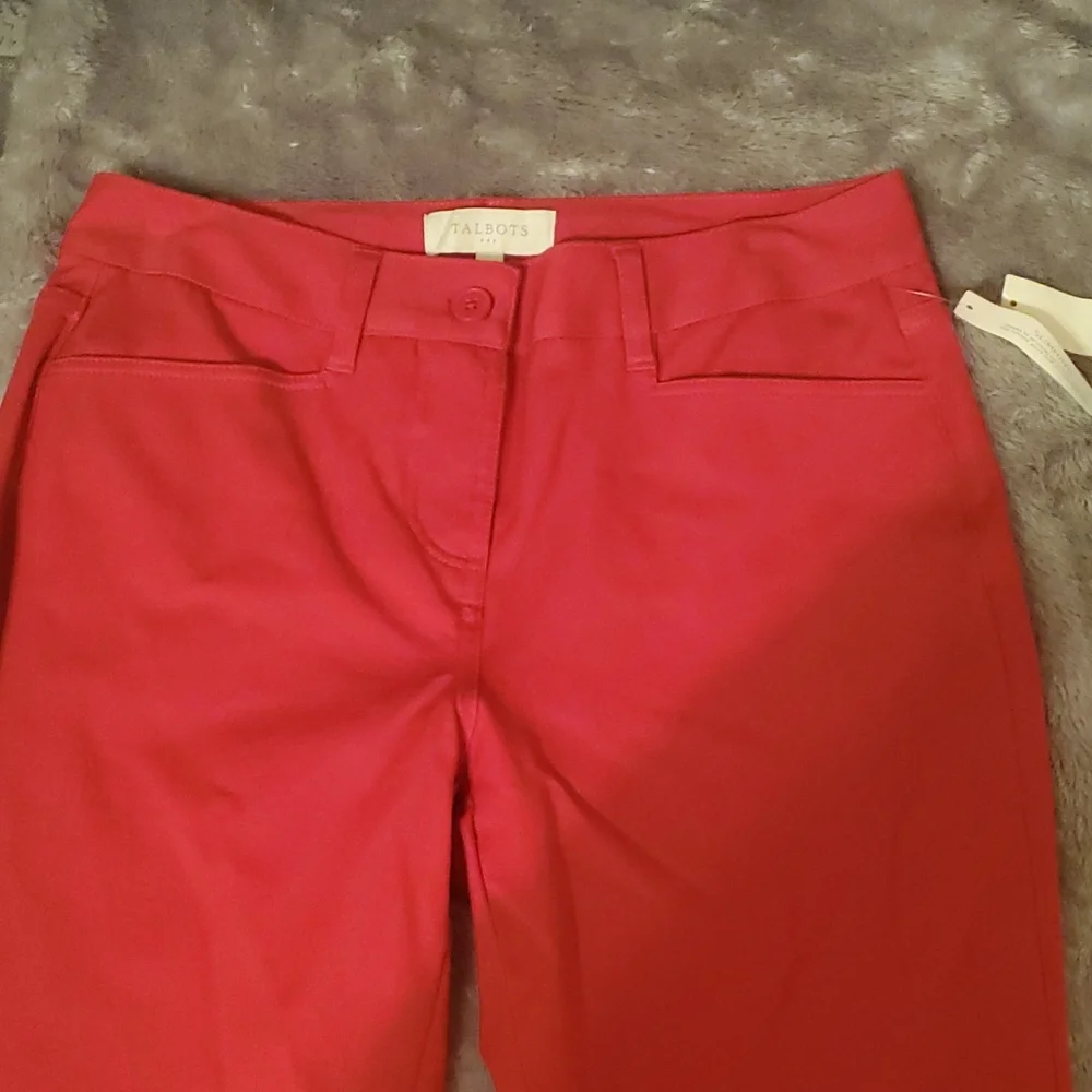 Talbots Red Capris - Picture 2 of 2